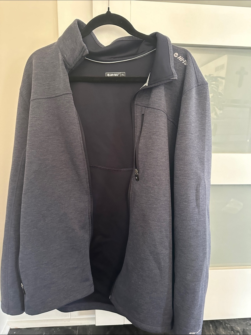 Hi-Tec Men's Full-Zip Performance Jacket in Heather Gray
